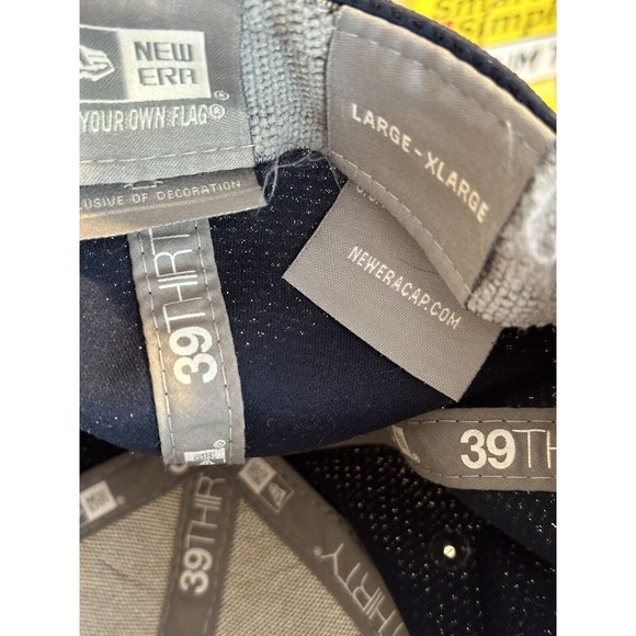 Dallas Cowboys 39 Thirty Hat New Era NFL Blue Gray L-XL Striped Brim Embroidered - Picture 5 of 6